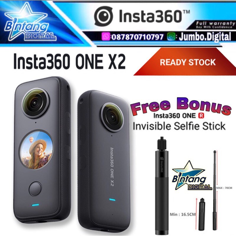 Insta360 ONE X2 / Insta 360 ONE X2 Action Camera Pocket 360 Steady Cam