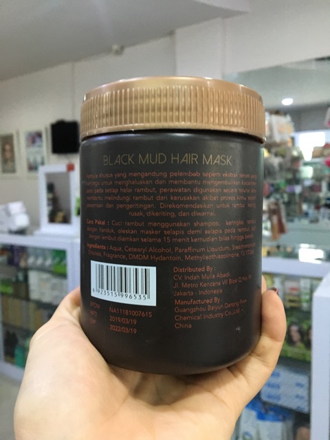 Beauvrys Black Mud Hair Mask 500ml Shopee Indonesia