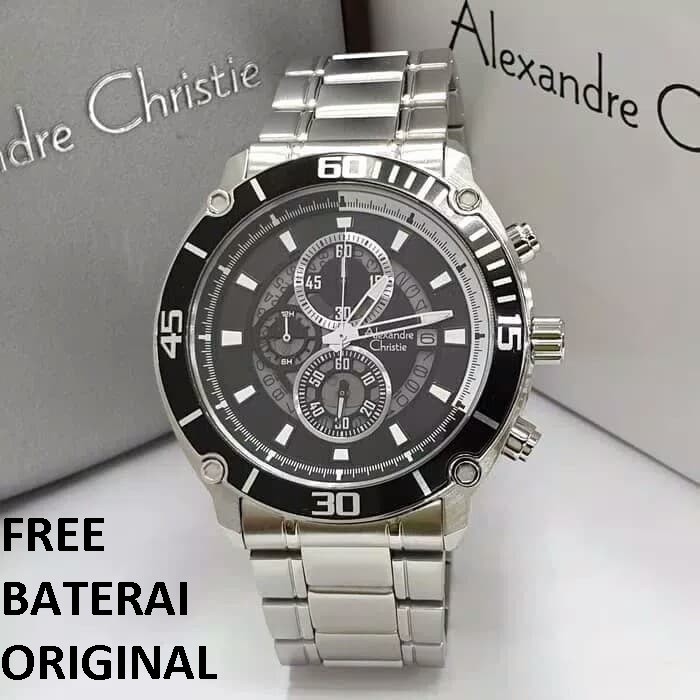 [Free Baterai] JAM TANGAN PRIA ALEXANDRE CHRISTIE AC 6494 ORIGINAL GARANSI RESMI 1 TAHUN