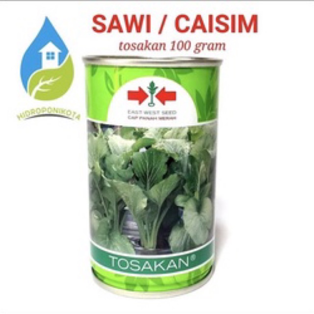Benih caisim tosakan 100 gram kaleng