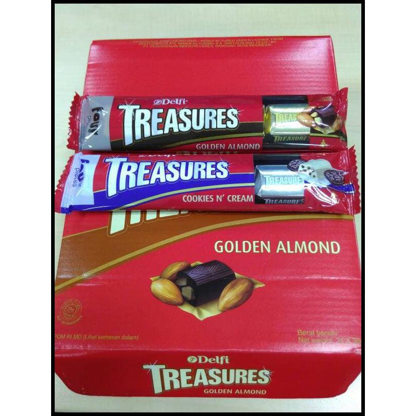 

Zwkx Coklat Delfi Treasure 36Gr Isi 4Pcs Wf28