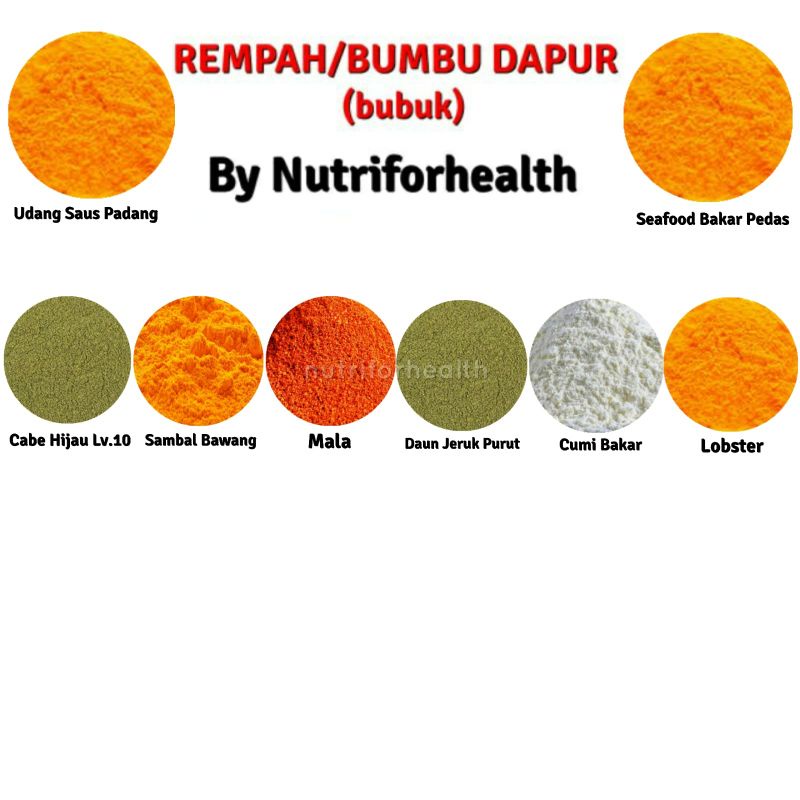 (50gr) BUMBU DAPUR REMPAH BUBUK KUNYIT / BUBUK BAWANG / BUBUK LADA / BUBUK CABE / KARI INDIA / NGOHIONG