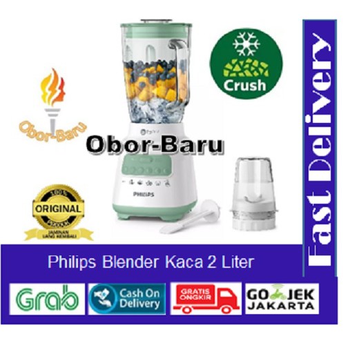 Philips Blender Kaca Hr 2222 2 Liter Hr2222 30 Hijau Shopee Indonesia