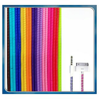 Pelindung Kabel Spiral 1 Warna Cord Protector Lilit Gulung Cable Data Charger Headset Solid handsfree Case kabel data hp earphone for xiaomi oppo realme vivo casing redmi infinix