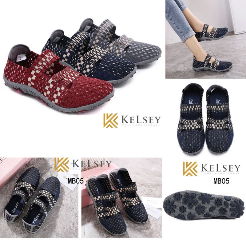 Kelsey Sepatu Rajut Wanita / Sepatu Flat Rajut Wanita MB05