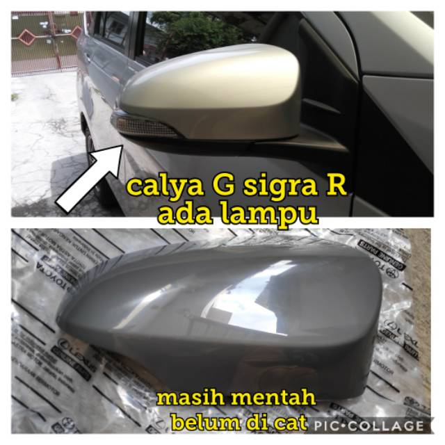 Cover Spion Mirror Cover Sebelah Kiri Original Calya G Sigra R Masih Mentah Shopee Indonesia