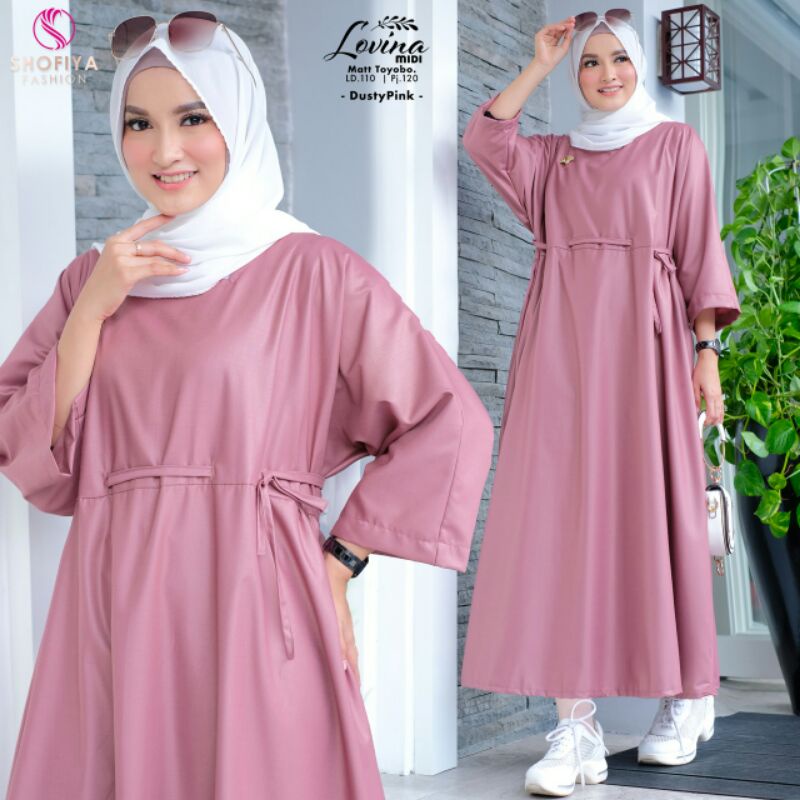 LOVINA Midi Dress Ori by Shofiya❤