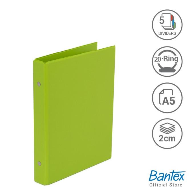 

Bantex Multiring Binder 20 Ring 25mm A5 Lime #1324 65