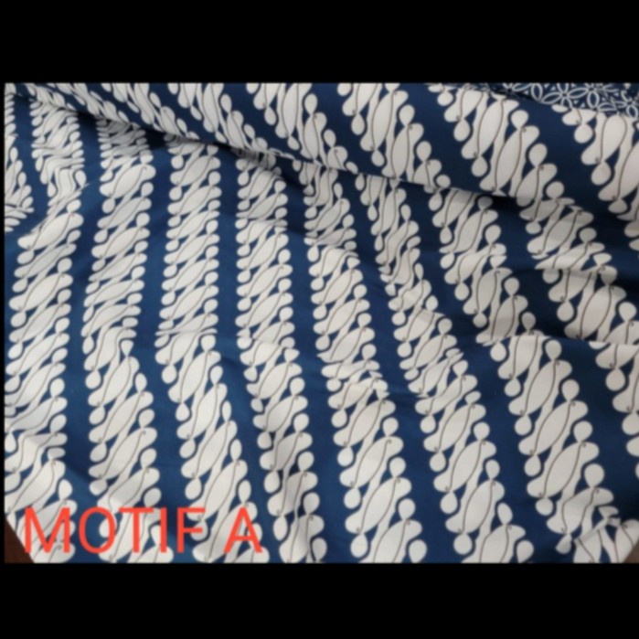 Kain Motif Katun Jepang Kain Batik Motif Batik Katun 003 (0.5 meter) - A, Katun Jepang
