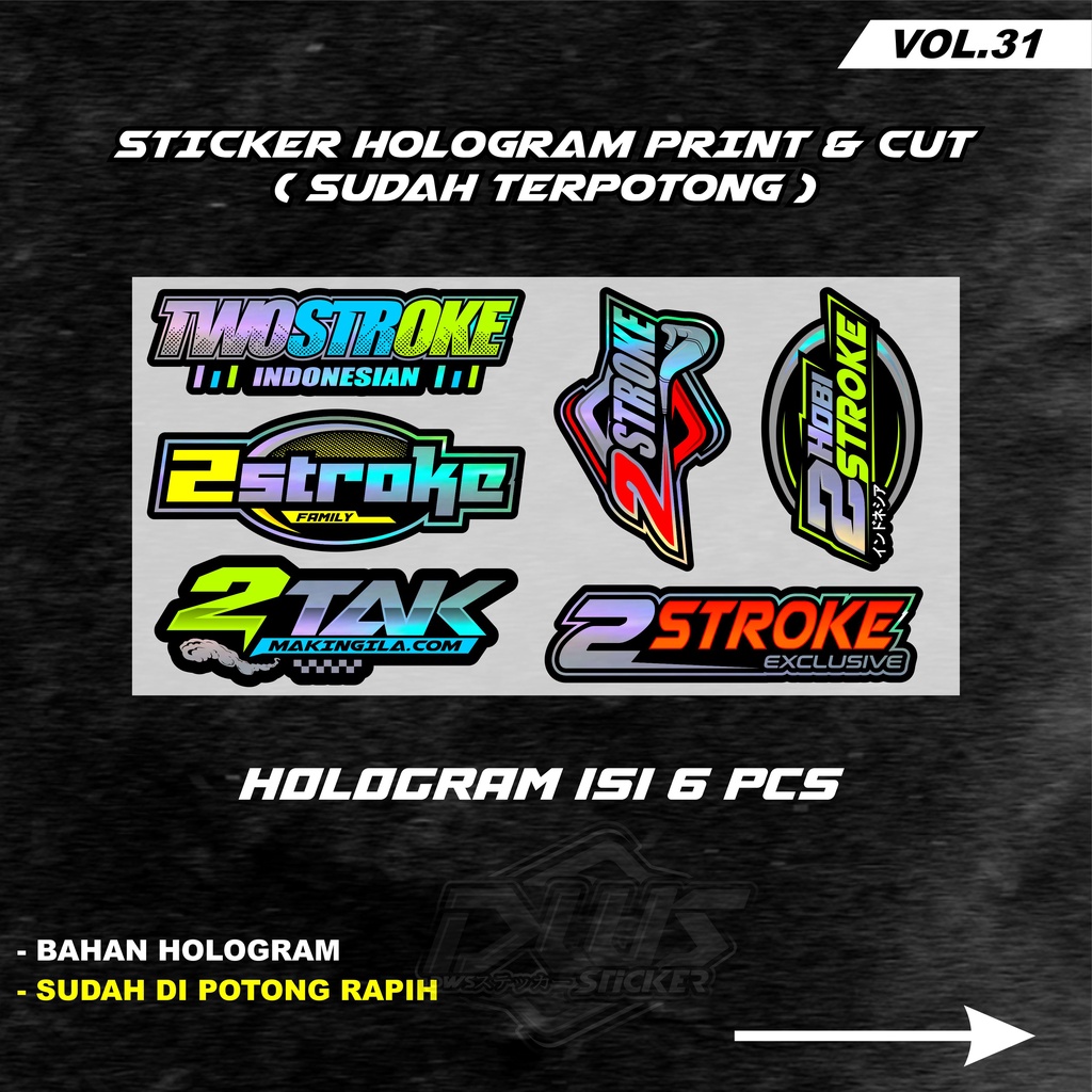 Sticker Print cutt Stiker Racing Pack stiker motor