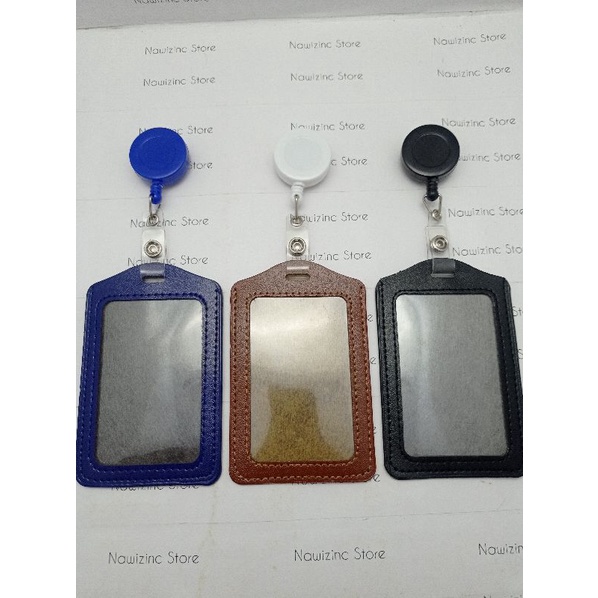 

Gantungan id card yoyo dof dengan tempat id card kulit sintetis