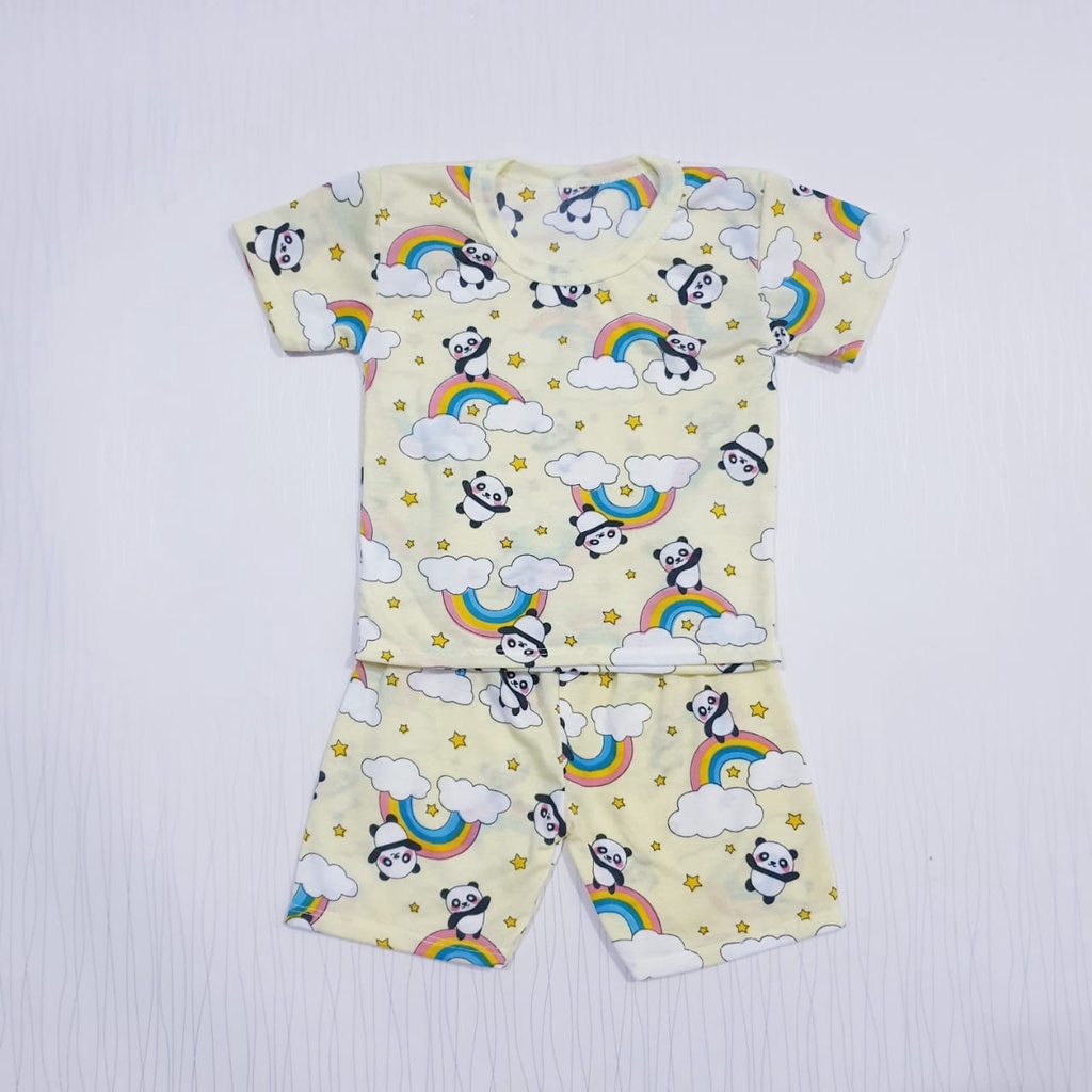 setelan pakaian anak cowo full print motif