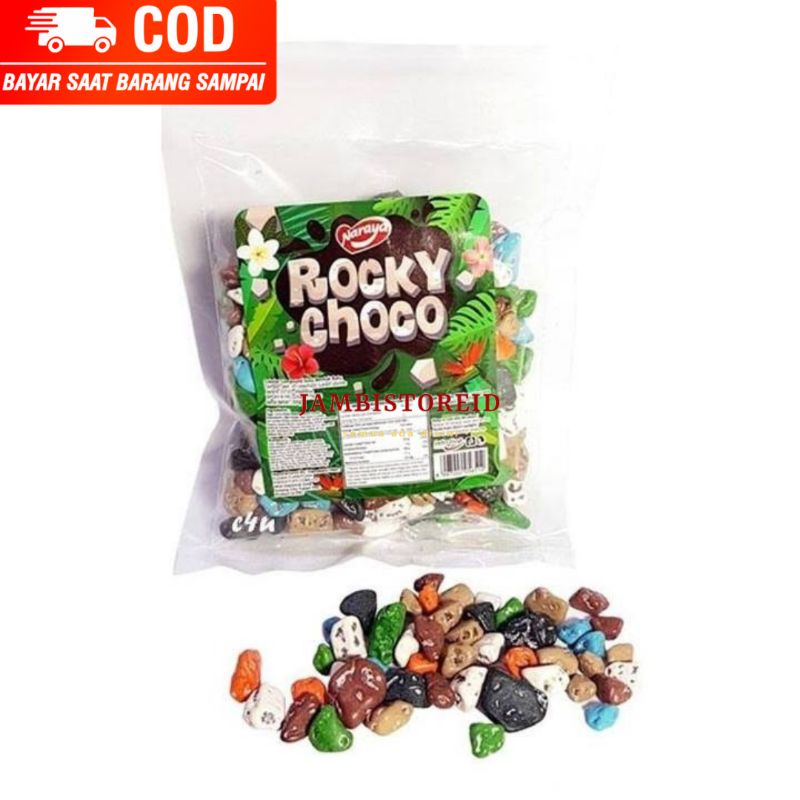 

(JAMBISTOREID) JAMBI LANGSUNG KIRIM Naraya Rocky Choco 500gram Coklat Batu Kerikil Snack Jajanan Import Batam Malaysia Singapore Jambi