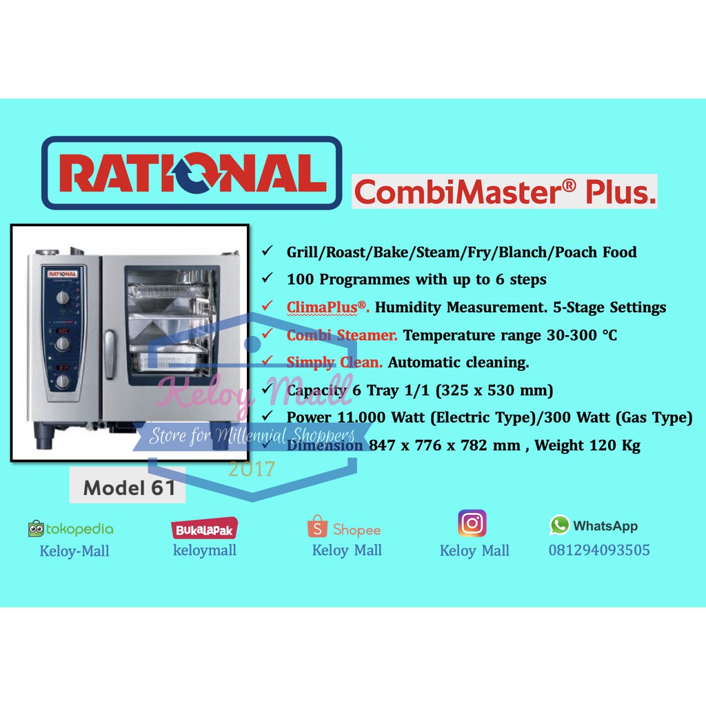 Rational Combi Oven 6 Tray Combi Master Plus Manual CMP