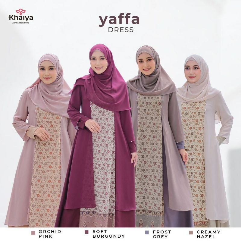 Yaffa Couple by Khaiya || Yaffa Dress  & Pashmina Batch 2 || Gamis Busui & Wudhu Friendly
