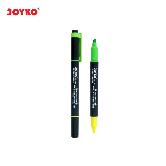 

Terlaris Joyko Highlighter Double Color Penanda Berwarna 2 Tip Warna - HL-42