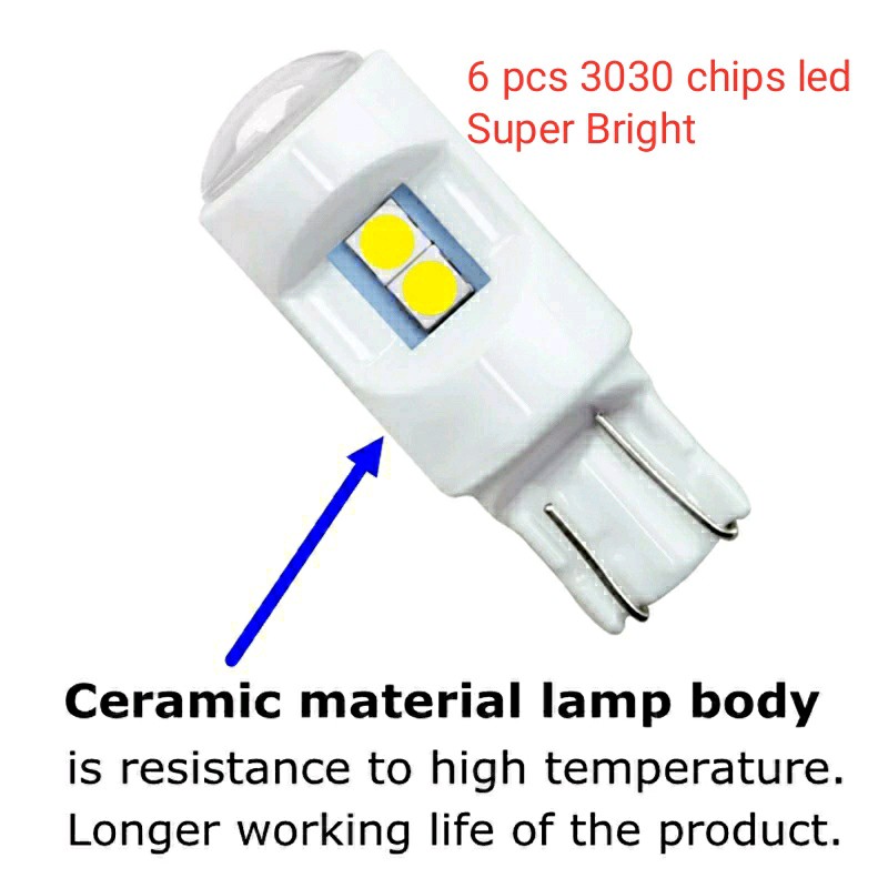 LAMPU LED T10 3030 CERAMIC BOHLAM LAMPU SENJA LED HIGH QUALITY