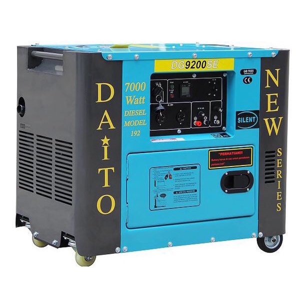 Daito Generator listrik Diesel Silent Tipe DG 9200 SE