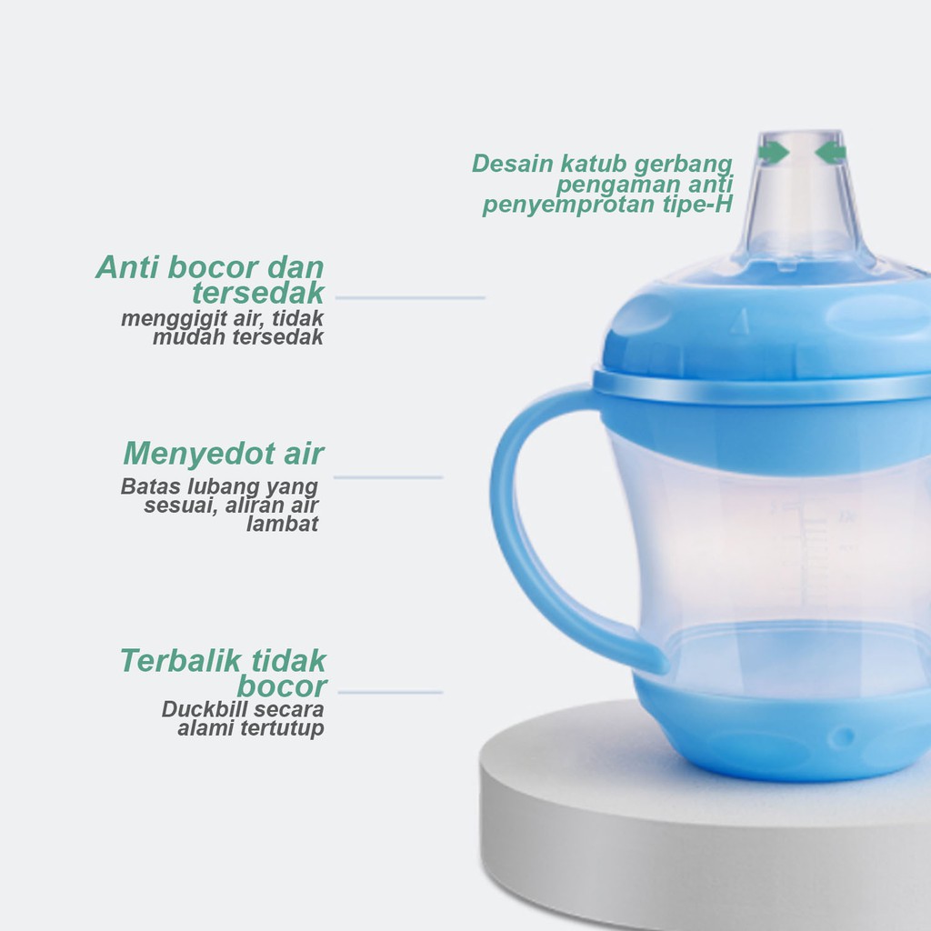 ☀ Sunly ☀ A119 Botol Minum Bayi Anti Tumpah BPA Free Gelas Anak Balita Training Cup Baby Import