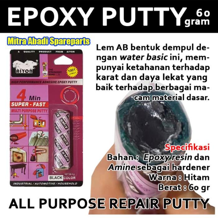 

Lem EPOXY PUTTY Power Steel Resin - Hardener 5 Menit