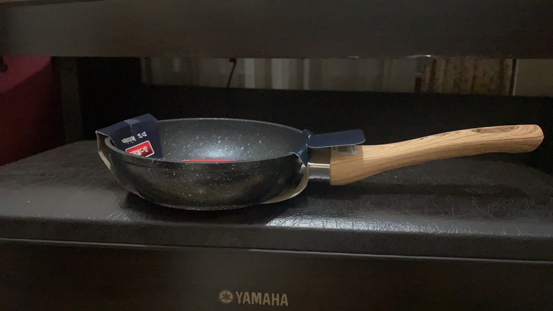 Wajan Fry Pan Teflon Anti Lengket Yoshikawa Marble Ceramic 16cm