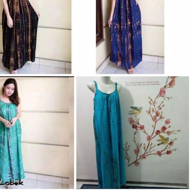 ✭ Dress Pantai Panjang Bali jumbo ld 120 cm /Dress lobek panjang Bali ➧