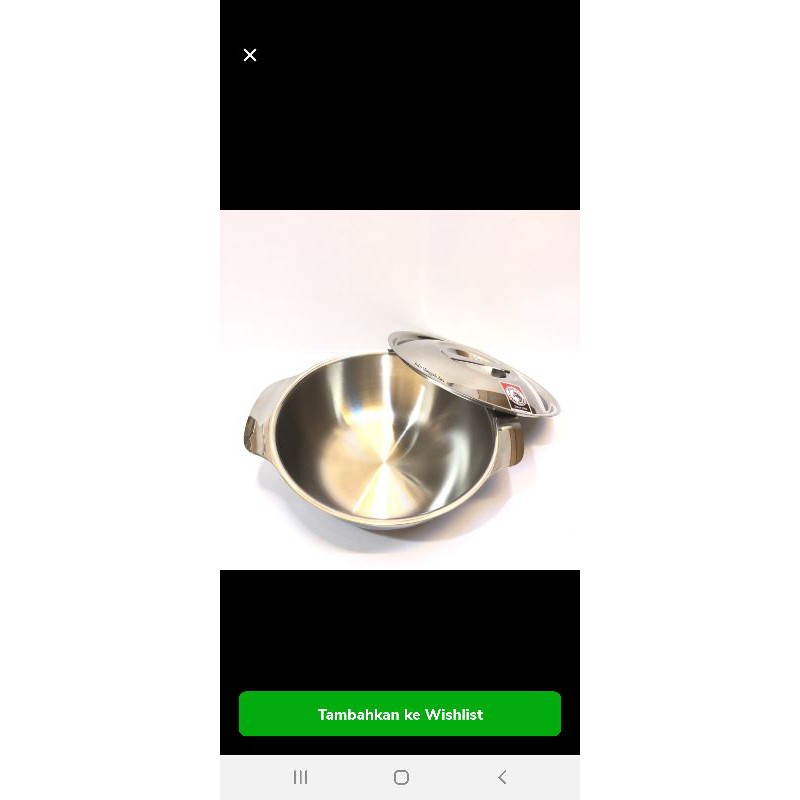 Mangkok ZEBRA 16 Cm Stainless Steel Plus Tutup 123016 - Soup Bowl