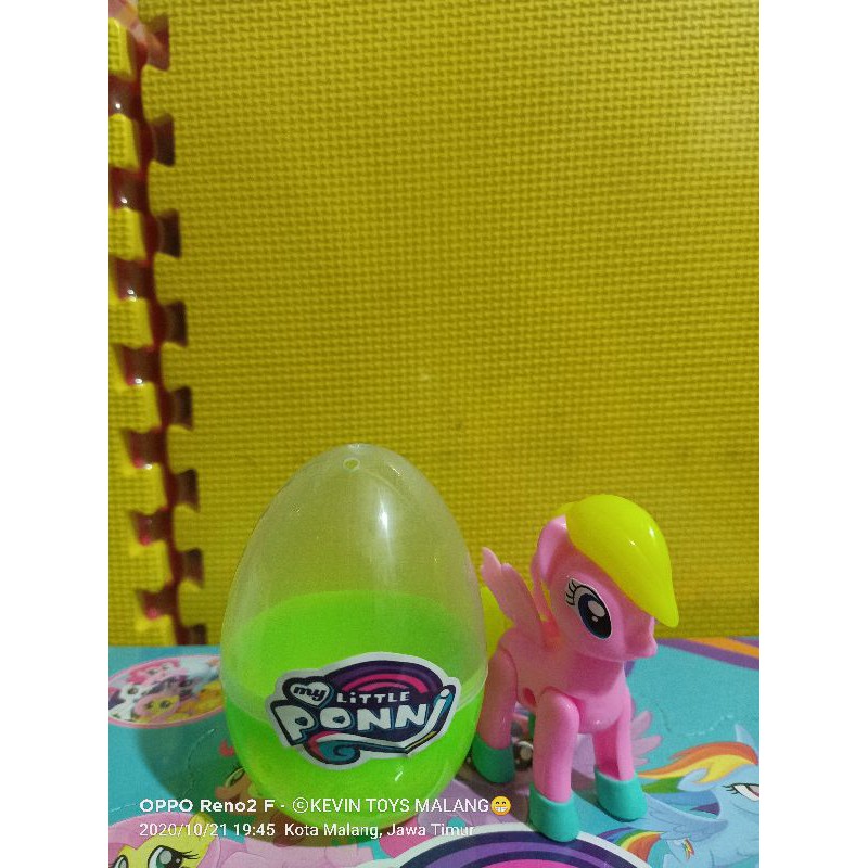 LL 1 SUPER EGG MY LITTLE PONNY / telur mainan isi kuda pony lucu