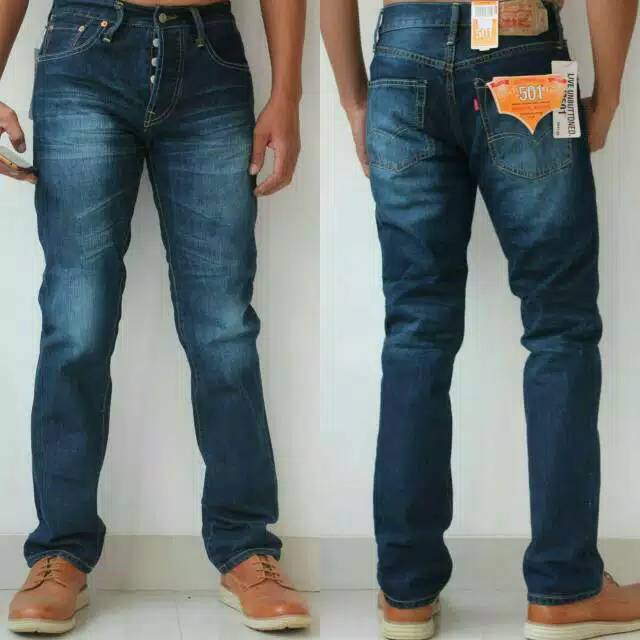 CELANA JEANS ORIGINAL IMPORT USA 501 BERKUALITAS PRIA SPORTY