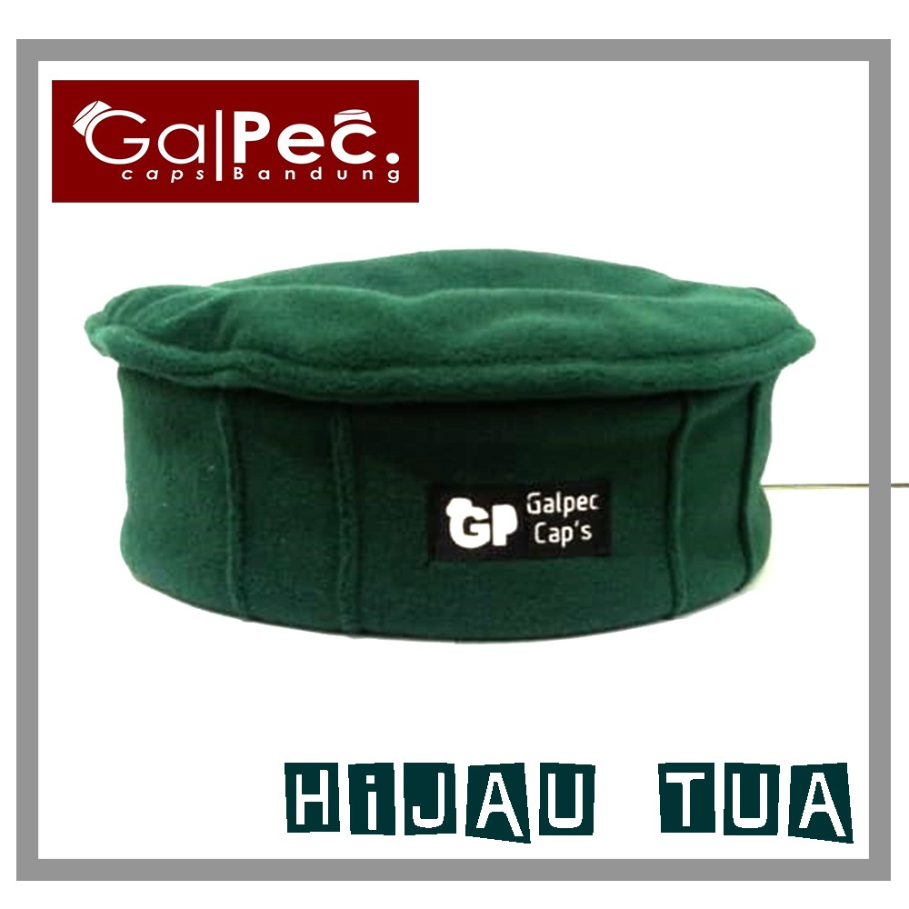 Peci Pakol Lipat Afghanistan Hijau TUA