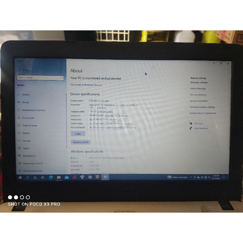 Laptop Asus VivoBook X441B second