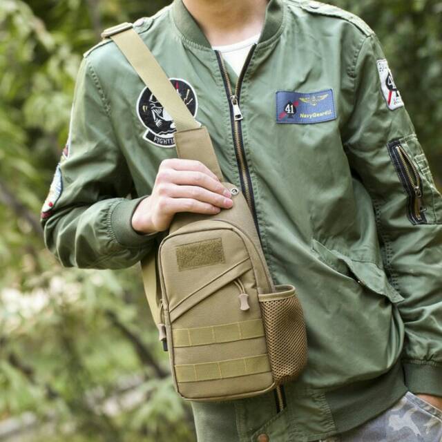 MURAH Tas Selempang Tactical Army USB Pria/Wanita/Tas Selempang Original