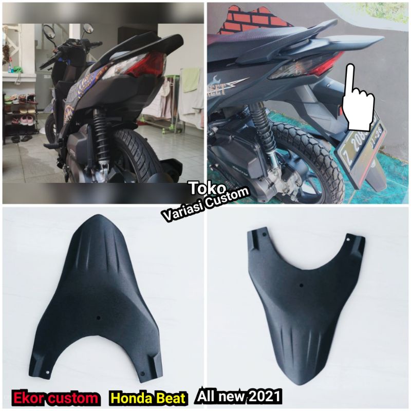 Aksesoris honda beat All New 2021 /Street /Deluxe Custom ekor tail variasi