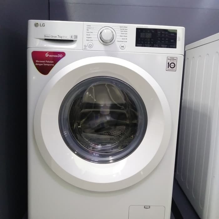 Promo LG FC1207N5W FRONT LOADING 7 Kg Inverter Mesin  Cuci  