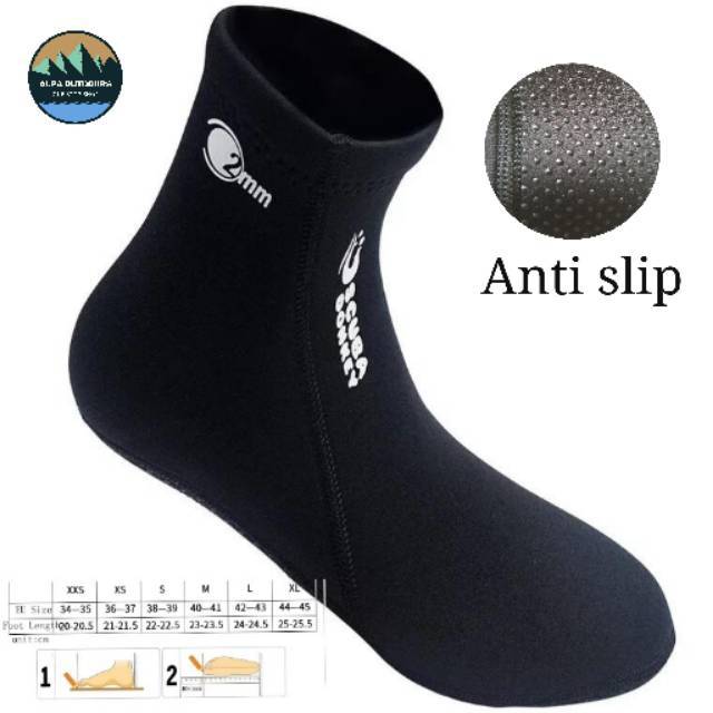HISEA kaos kaki selam neoprene 2mm