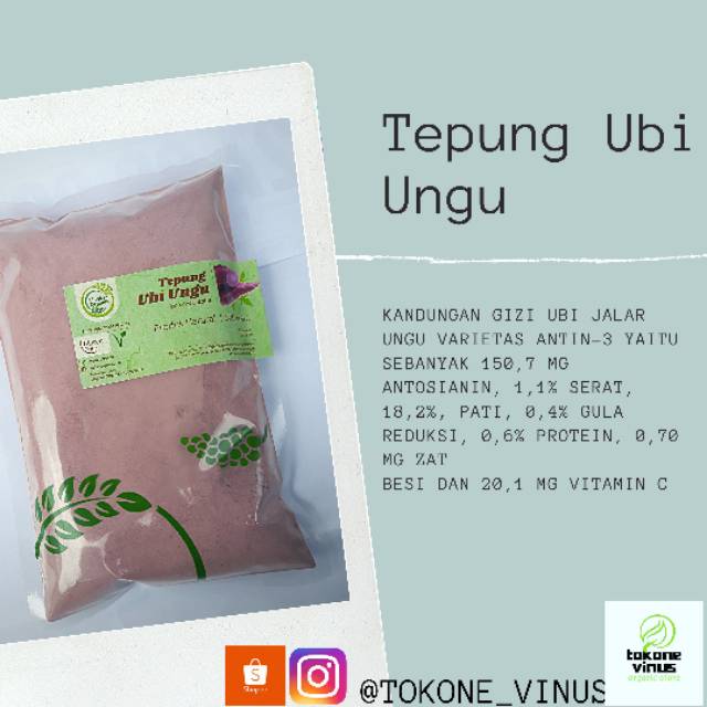 

Tepung Ubi Ungu 500gr《Lingkar Organik》
