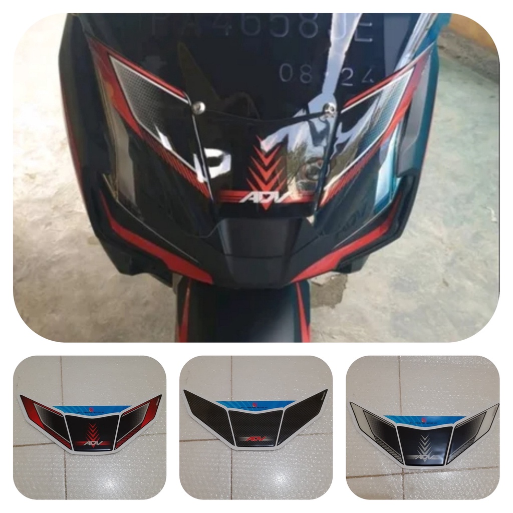 Stiker visor windshield HONDA ADV 160 ADV 150 carbon resin premium