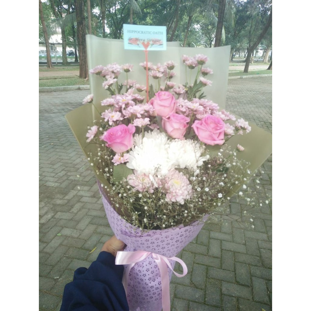 HAND BUKET BUNGA ASLI