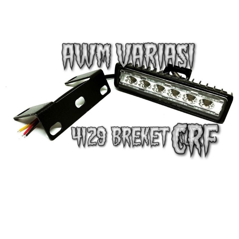 LED BAR SUPERMOTO HEADLAMP CRF KLX KTM VIAR LAMPU LED DEPAN