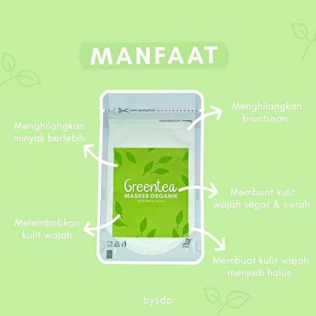 Masker Bubuk Varian Green Tea Indonesia