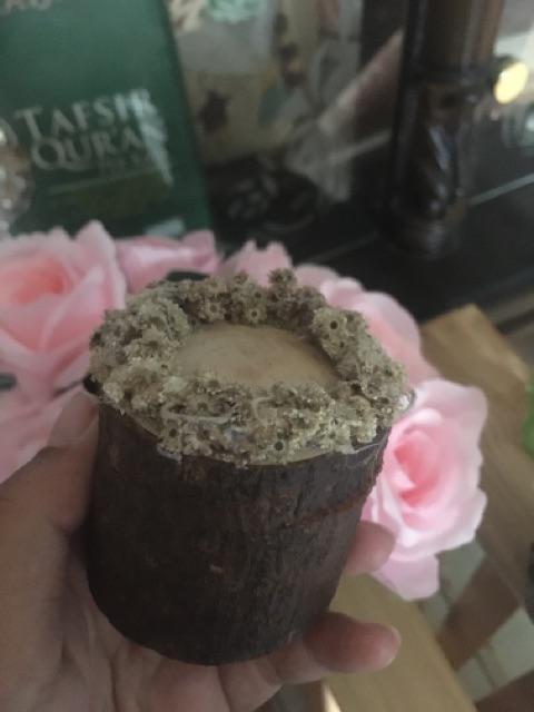 Promo Edelweis Tempat Cincin Ring Box Rustic Wood Slices