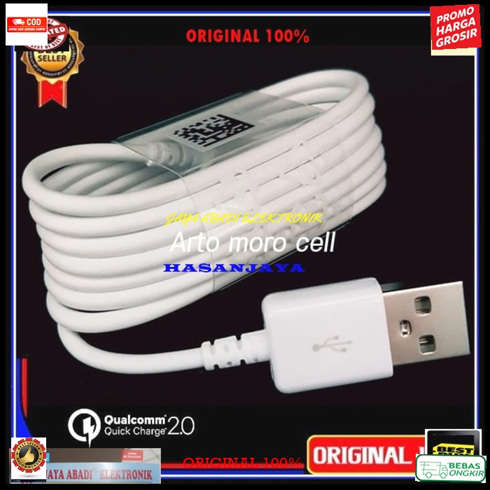 J20 SAMSUNG ORIGINAL KABEL DATA MICRO USB SUPER FAST CHARGING MULTI UNIVERSAL CAS CASAN CABLE J20 SA