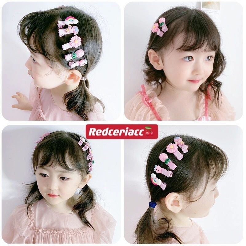 jepit rambut anak karakter lucu hias rambut 10pcs/set