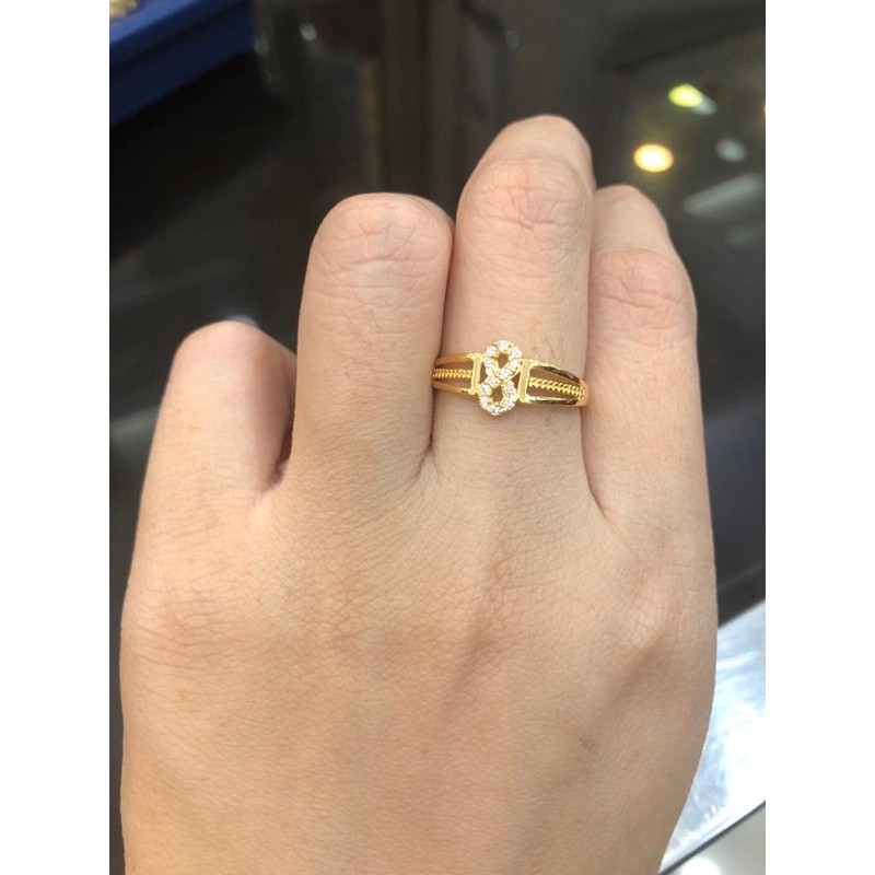 Cincin infinity emas asli kadar 300