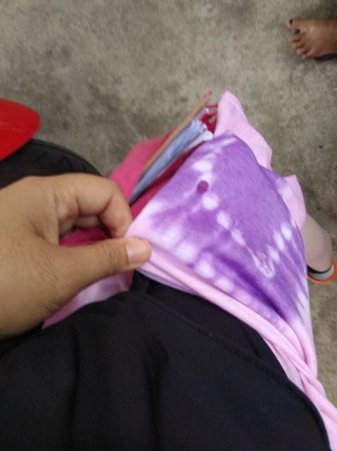 Pilih Warna Kanaya Gamis Kaos Pelangi Tiedye Batik Payung Jumbo Syari Katun Adem