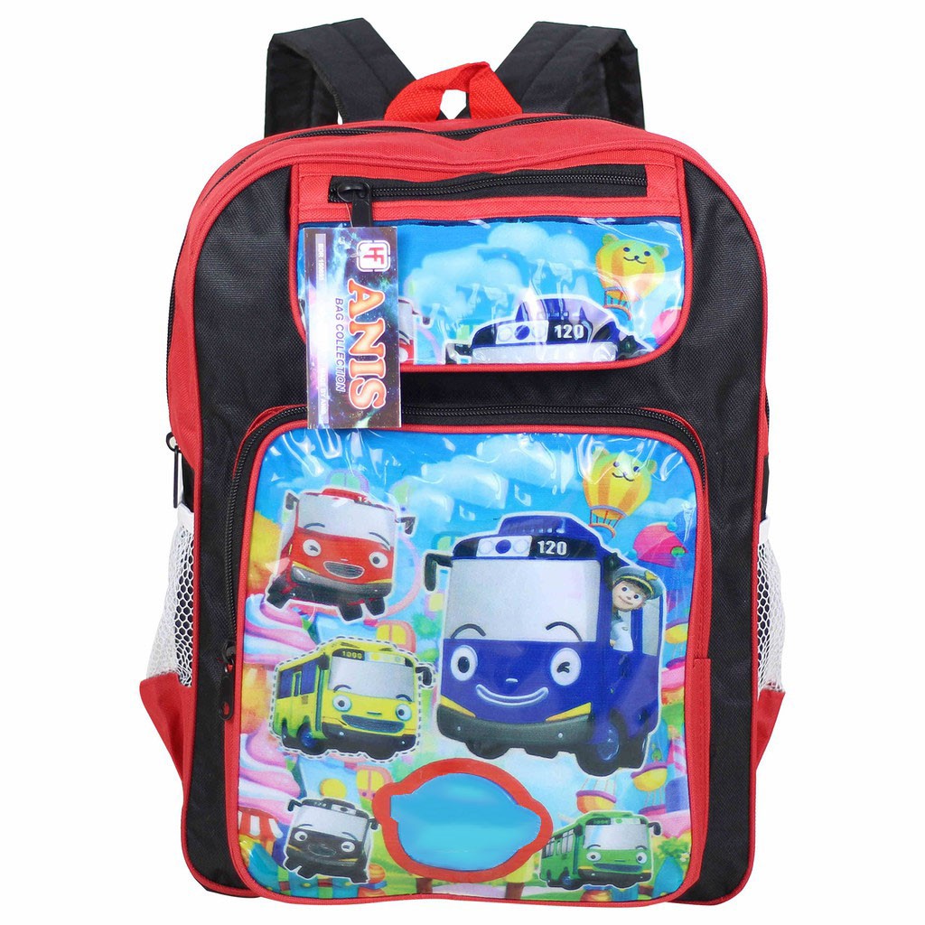 Tas Anak Little Bus Merah Keplek Bagus Ransel Sekolah Anak TK Paud Souvenir Ultah