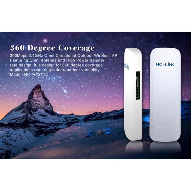 Original NC-LINK NC-AP211O NClink AP211O 360 derajat Outdoor Coverage CPE 11n 300Mbps