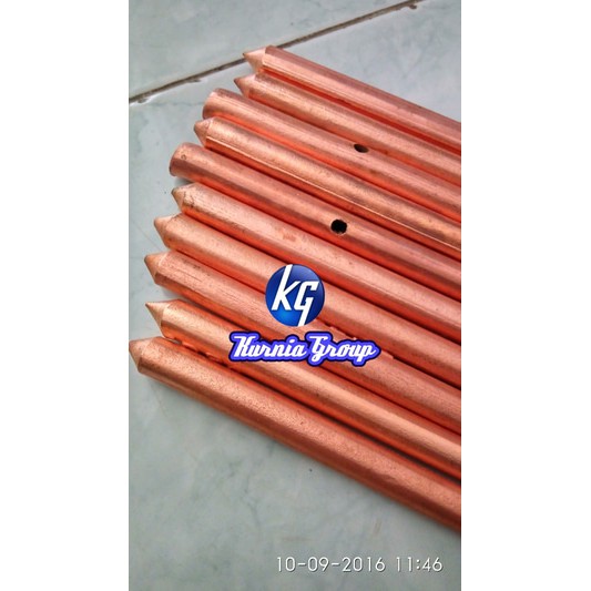 BESI ARDE 12mm BATANG BESI 1.4 meter GROUND ROOD UNTUK GROUNDING LISTRIK TANAM TANAH LAPIS TEMBAGA