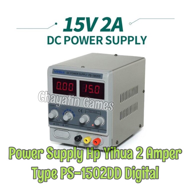 Power Supply HP Merk YIHUA Type PS-1502DD 2 Amper Digital