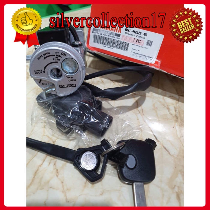 Terlaris KUNCI KONTAK MIO M3 125 ISS REMOT ASLI ORIGINAL YAMAHA BN1-H252E-00 Keren